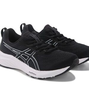 Asics  shoes Black and White Athletic Running Shoes Breathable Mesh 8.5 womens